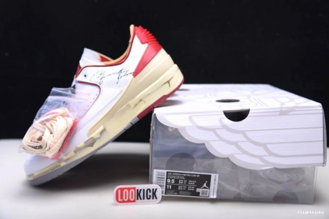 Jordan Off-White SP Red Low White 2 DJ4375-106 Retro 1110